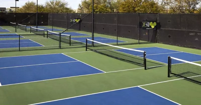 Several Pickleball Courts Created By Converting Tennis Courts