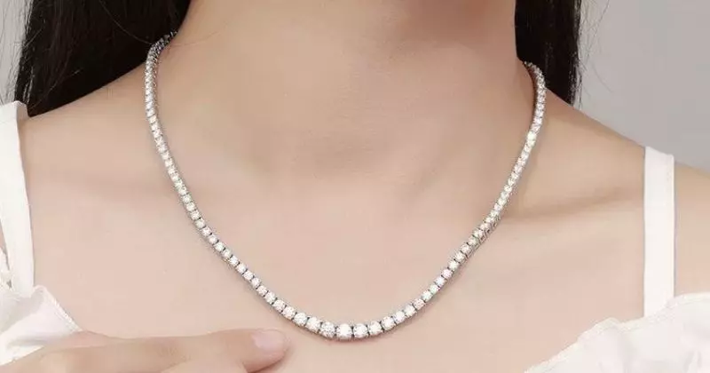 What is a Moissanite Tennis Necklace?